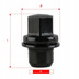 Ecrou de fixation M12x1,5 / fermé avec rondelle plate / noir / K21