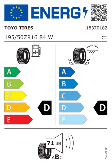 Pneus Toyo Proxes R888R 195/50 R16 84W