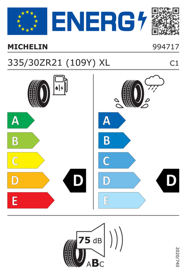 Pneus Michelin PILOT SPORT CUP 2 335/30 R21 109Y