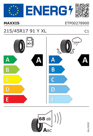 Pneus Maxxis PREMITRA HP6A XL 215/45 R17 91Y