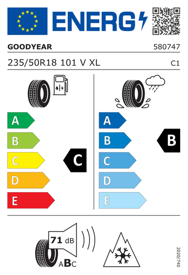 Pneus Goodyear ULTRAGRIP PERFORMANCE 3 XL FP 235/50 R18 101V