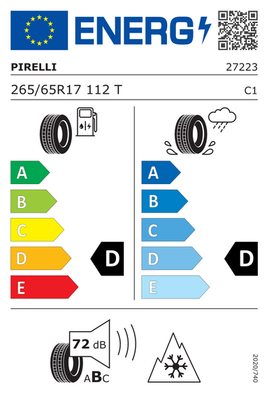 Pneus Pirelli Scorpion A/T Plus FR 265/65 R17 112T