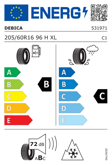 4x ROUES 16 Hiver HONDA CR-V RD1 RD2 RD3 FL HR-V GH FL Dębica 205/60 R16