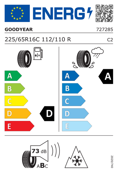 Pneus Goodyear VECTOR 4SEASONS CARGO 225/65 R16 112R