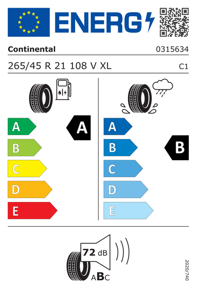 Pneus Continental EcoContact 6 265/45 R21 108V