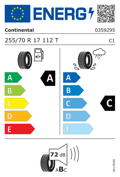 Pneus Continental CrossContact RX 255/70 R17 112T